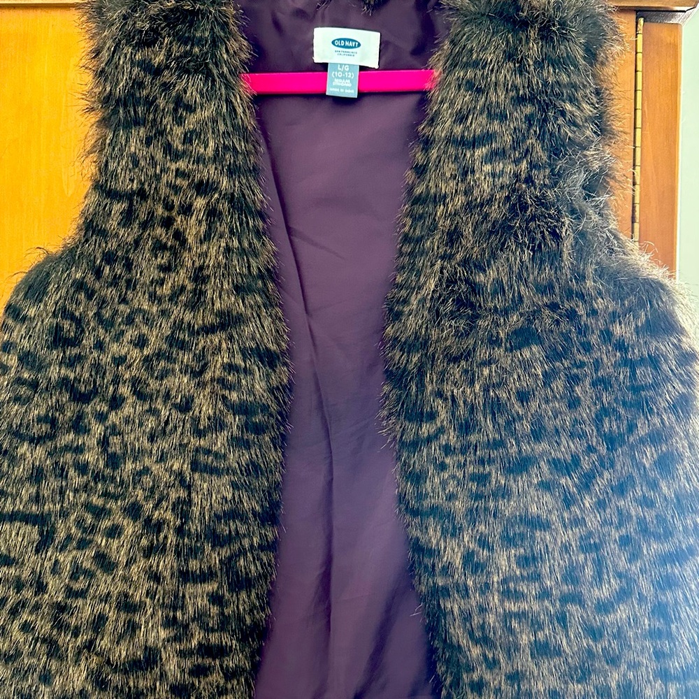 Old Navy Fur Vest Girls